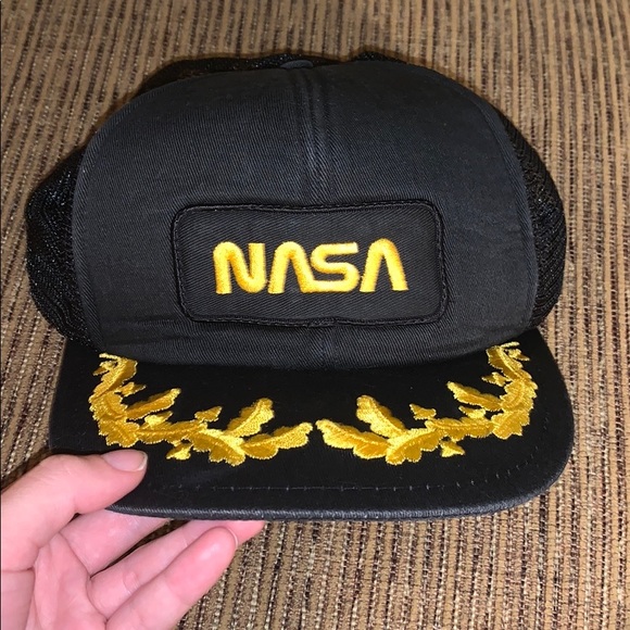 Vintage Nasa Gold Leaf Hat 